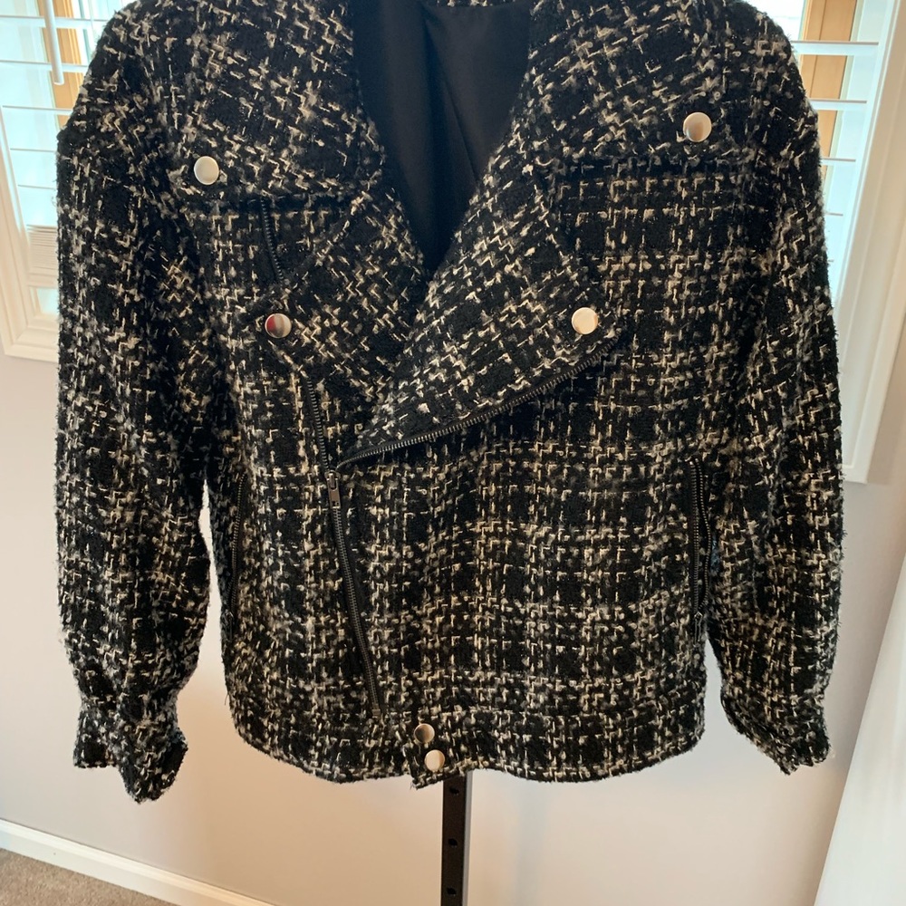 Rue 21 Tweed Bomber Style Jacket - Picture 6 of 14